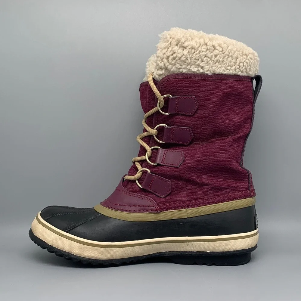 SOREL Winter Carnival Waterproof Purple‎ Snow Boots  NL1495-562 Women's Sz 8